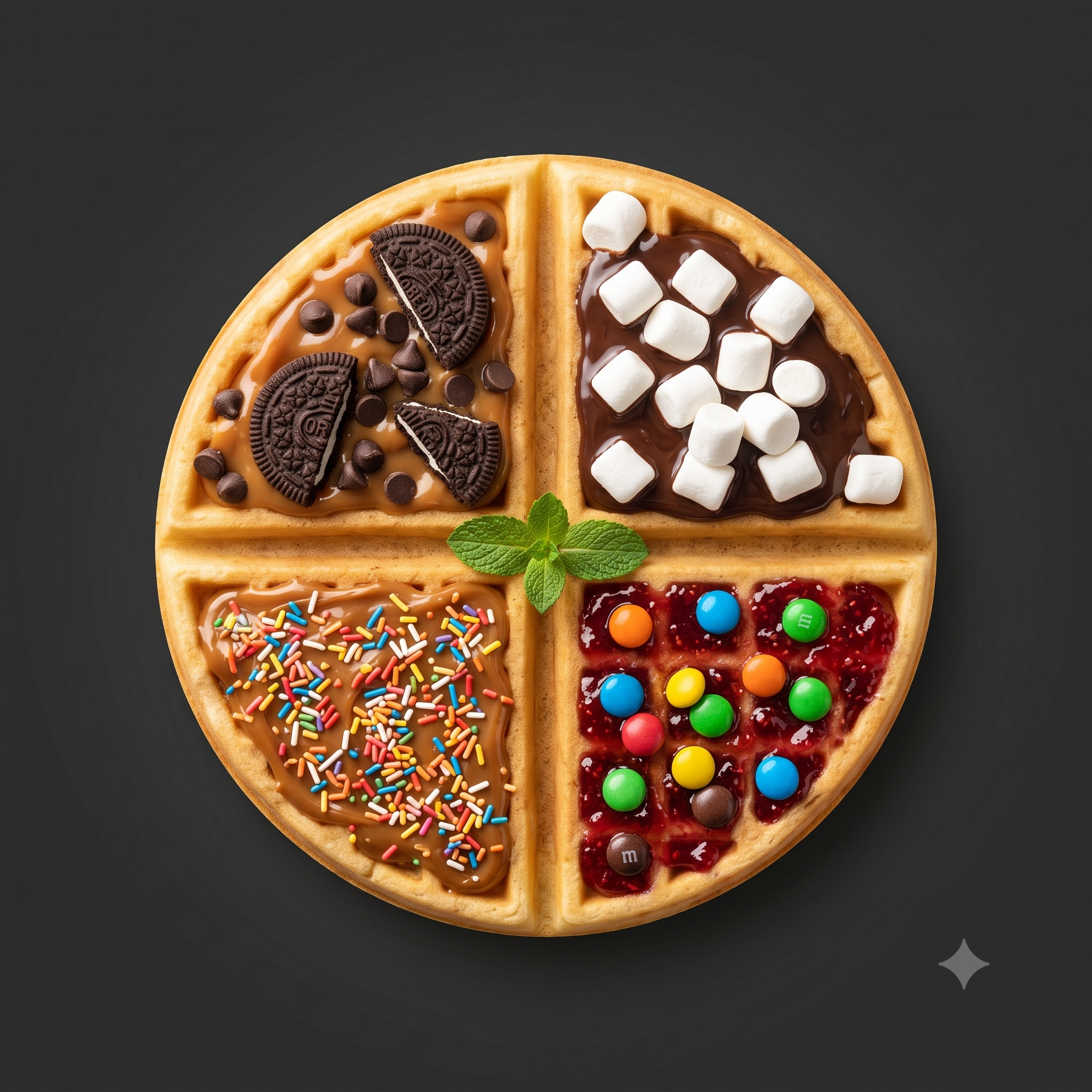 Waffle cuatro estaciones