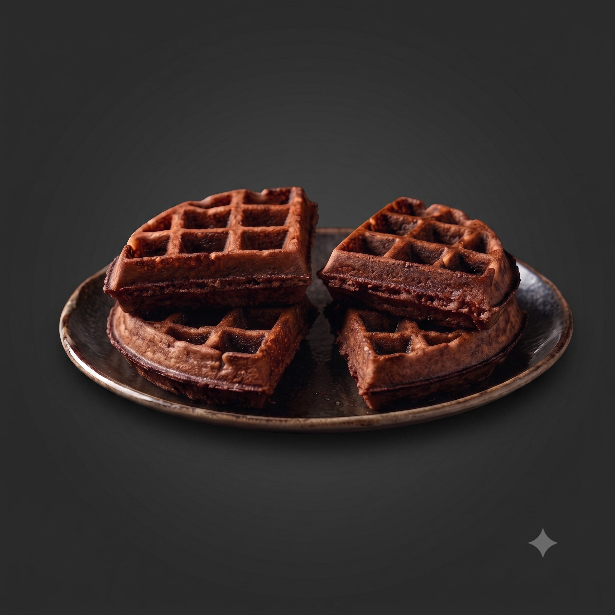 Waffle brownie